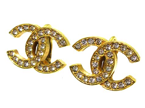 vintage chanel cc earrings price